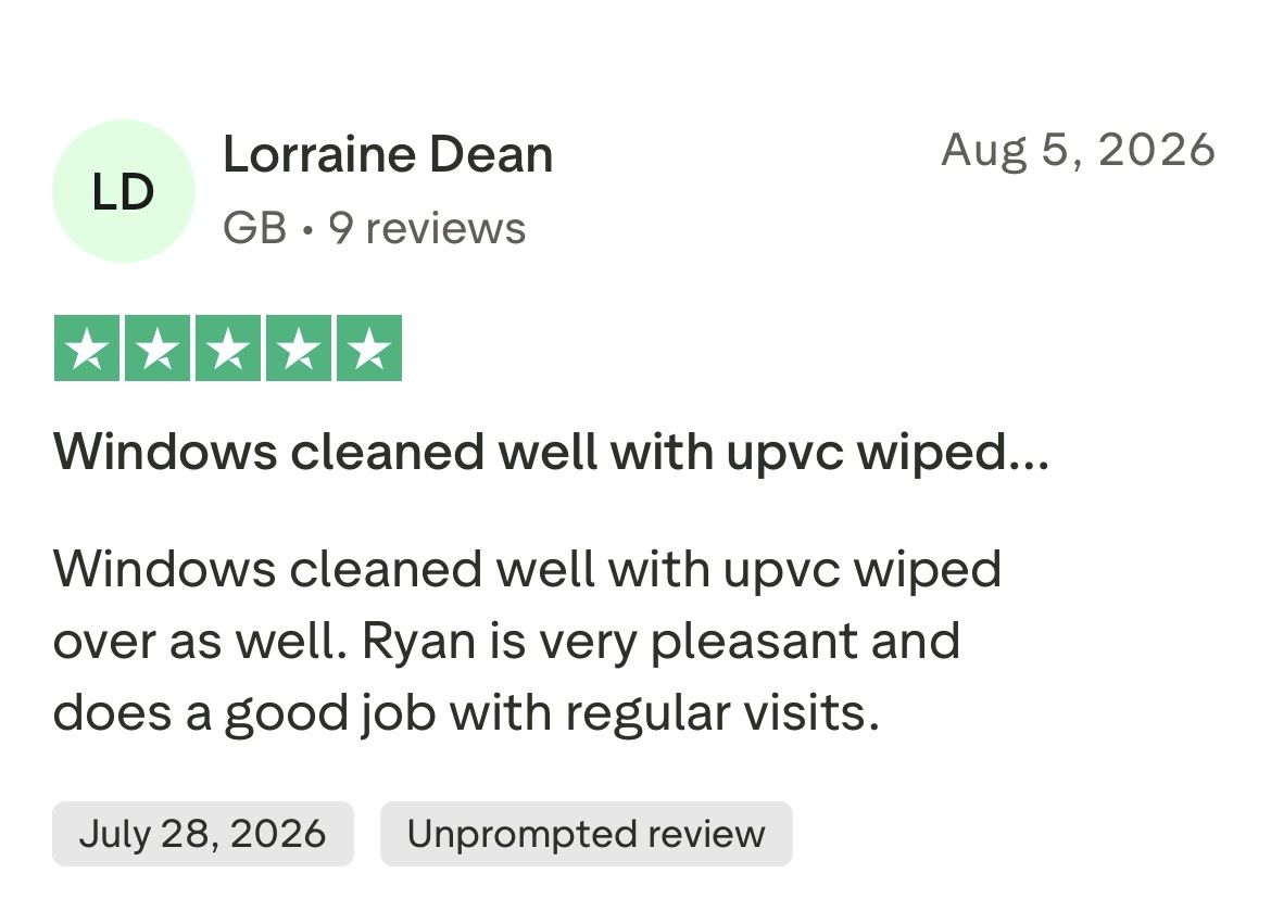 5 star Trustpilot review